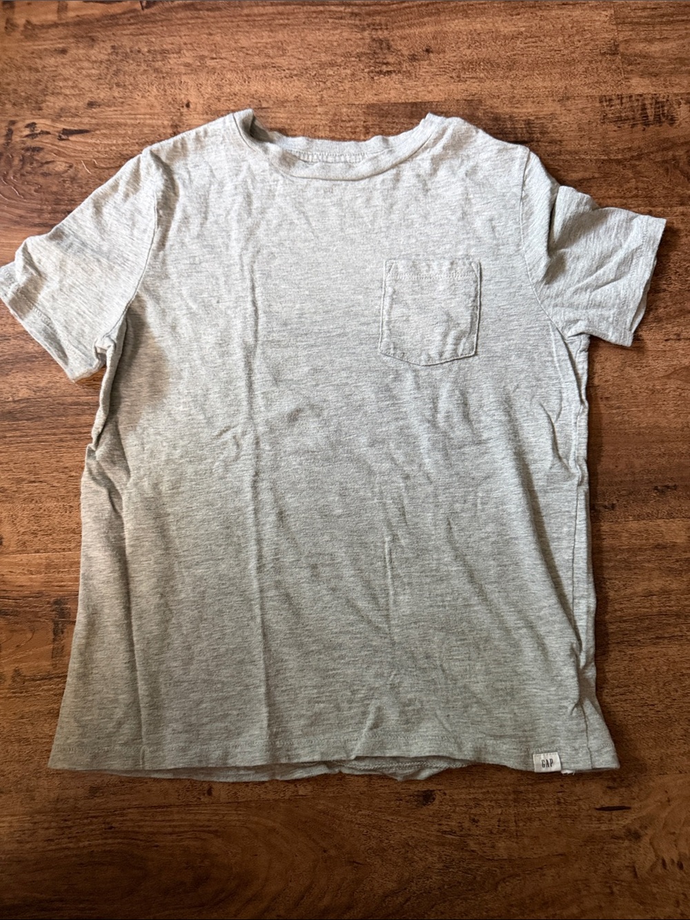 GAP Light Gray Short Sleeve Pocket Tee
